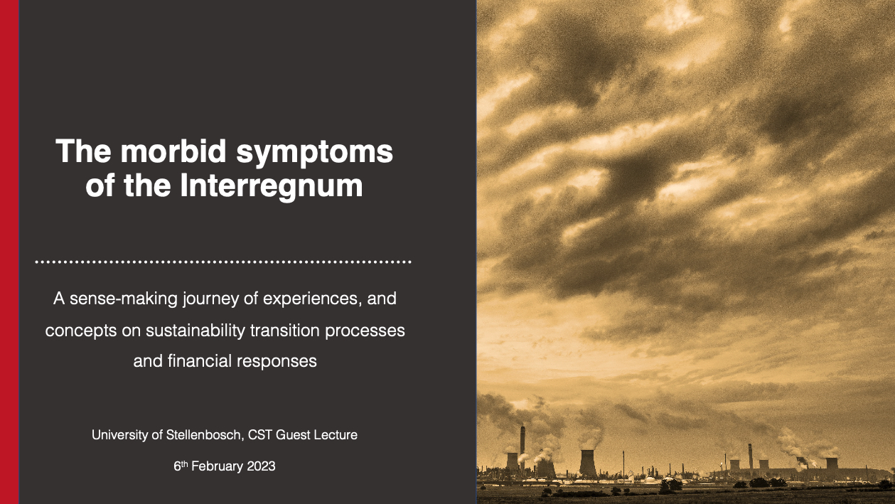 The morbid symptoms of the interregnum