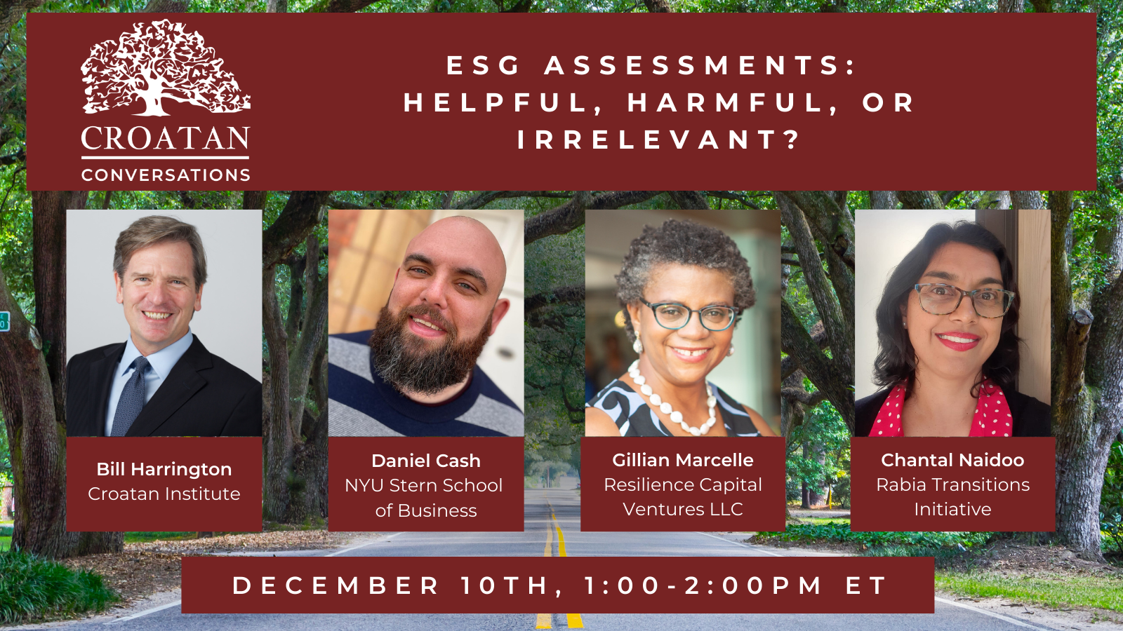 Croatan Conversations: ESG Assessments: Helpful, Harmful, or Irrelevant?